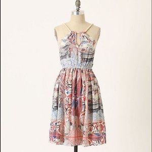 Anthropologie Floreat Castle Lake Rope Dress